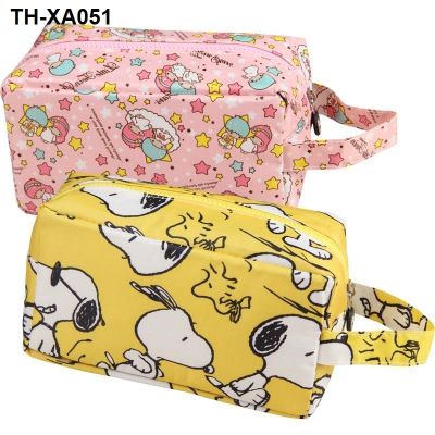 ❣ Pink unicorn cute cartoon travel makeup bag portable large capacity environmental protection waterproof wash gargle to receive package