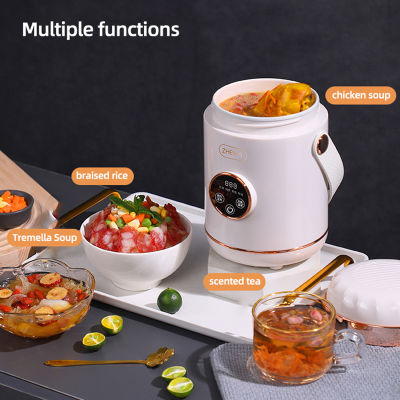 600มิลลิลิตรหม้อปรุงอาหารไฟฟ้าหม้อหุงช้ามินิกาต้มน้ำหม้อหุงข้าว MultiCooker เดินทางความร้อนถ้วยน้ำกล่องอาหารกลางวันไฟฟ้า220โวลต์