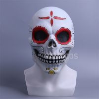 เม็กซิกัน Day Of The Dead Skeleton คอสเพลย์ชุดแฟนซีฮาโลวีน Carnival Skull สยองขวัญ Terror หน้ากากน่ากลัว Cos Props
