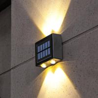 Automatically Turned On Led Stairs Light Light Outdoor Led Flood Lights Warm Light Solar Wall Light Led Solar Wall Lamp 300Mah