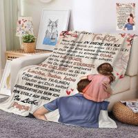 Envelope Family Love To Son Daughter Blanket Mat Soft Warm Bedspread Sofa Cover Beach Travel Home For Adult Boys Girl Gift