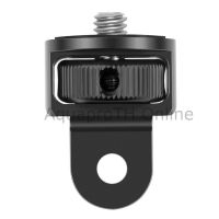 1/4 นิ้ว 360 องศา Black Black อะแดปเตอร์ขาตั้งกล้องอลูมิเนียม for GoPro / SJCAM / Xiaomi / Insta360 / action camera