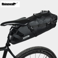 RHINOWALK 10L 12L ภูเขาจักรยานอานกระเป๋า,กันน้ำถนนขี่จักรยานหางด้านหลังกระเป๋ากระเป๋ากระจาดกระเป๋าอุปกรณ์จักรยาน