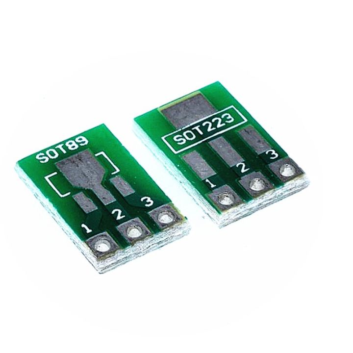 20pcs-sot89-sot223-to-dip-pcb-transfer-board-pin-adapter-converter-plate-double-sides-1-5mm-2-3mm-to-2-54mm-pin-pitch-pinboard-watty-electronics