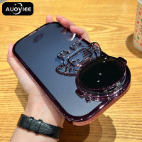 AUOVIEE 3D นักบินอวกาศเคสขาตั้งสำหรับ,iPhone 14 13 12 11 Pro Max IPhone11นิ่มกันกระแทกที่วางฝาครอบใสสำหรับ XS Max XR