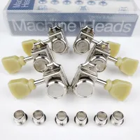 1 Set 3R3L Vintage Deluxe Locking Electric Guitar Machine Heads Tuners For LP SG Guitar Lock St Tuning Pegs Nickel