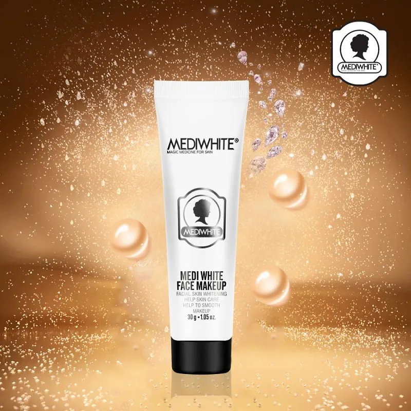 Kem Trang Điểm Mặt Medi White Face Make Up Kem Lười Che Khuyết Điểm Chống Nắng Kem Lót Nâng Tone Da 30g