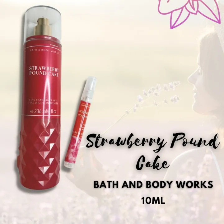 Bath And Body Works Original Fragrance Strawberry Pound Cake 10ml ...