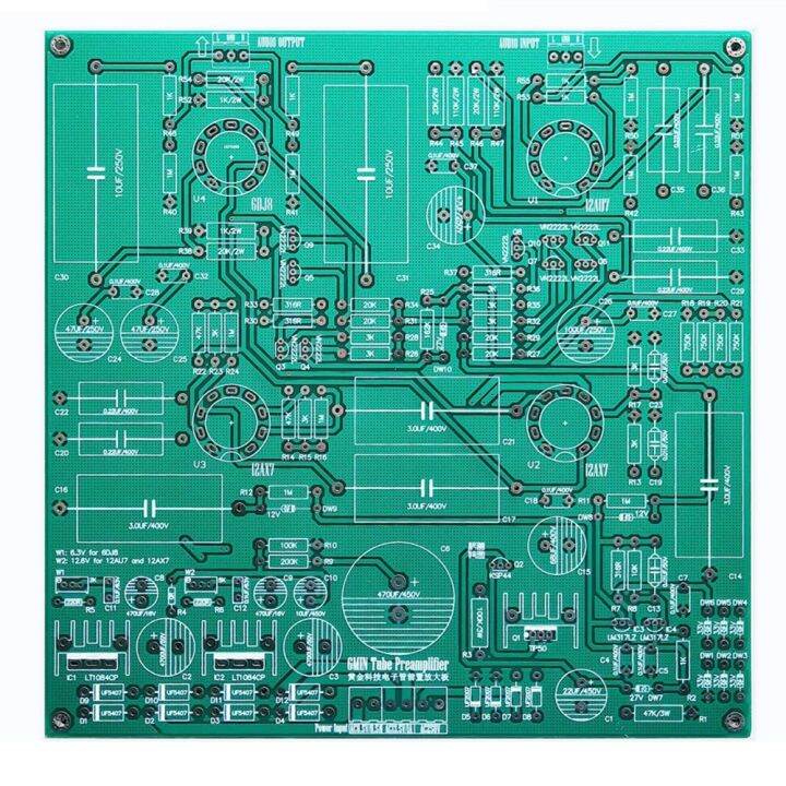 GMIN Tube Preamplifier Board PCB Based on CAT SL1 Preamp Circuit (4