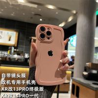 แอปเปิ้ล xr เปลี่ยน 13pro เคสศัพท์มือถือแบบครอบทั้งหมดสำหรับเครื่องดัดแปลง Ultimate Edition ฟิล์มเลนส์ xr เปลี่ยน 14pro คลื่นสีล้วน