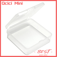 Qcici กล่องการจัดเก็บอย่างง่ายใสกล่องสี่เหลี่ยมเล็กๆอุปกรณ์ตกปลาสร้อยคอลูกปัดกล่องใส่ของจิปาถะ