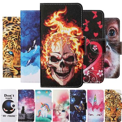 「Enjoy electronic」 Flip Wallet Leather Case For Xiaomi Redmi Note 10 10S 9 9S 9A 9C 9T 8 8T 7 6 Pro 7A Phone Card Holder Stand Book Cover Painted