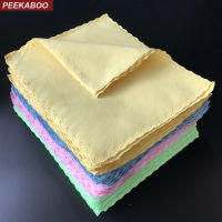 Peekaboo wipes for eyewear microfiber cleaning cloth for spectacles customized logo double velvet cloth eyewear accessories