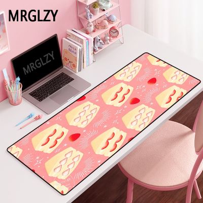 Strawberry sandwich Mouse Pad Gamer Large DeskMat Computer Gaming Peripheral Accessories MousePad for LOL