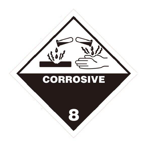 IATA DGR Hazard Label Class 8 Corrosive 10X10cm (50 Pieces) | Lazada ...