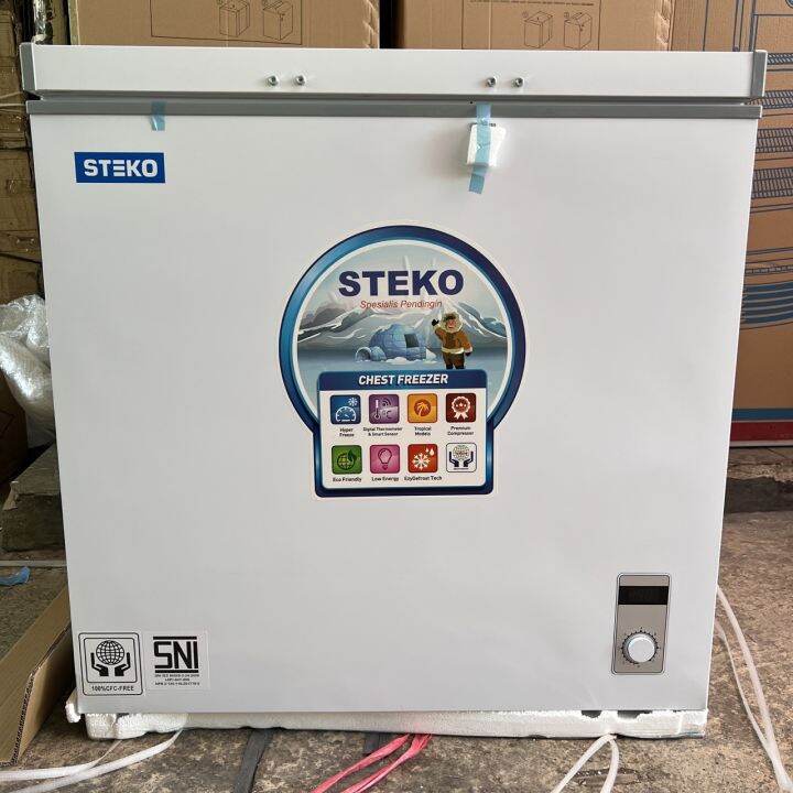 STEKO Chest Freezer 200 liter BF210 Garansi Resmi 3 tahun Frizer Box