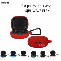 Soft Silicone Skin Protect Case for JBL Wave 300 TWS True Wireless Bluetooth Earphones Cover With Hook For JBL Wave Flex Cases