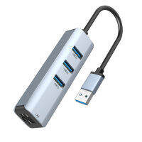 Valeriee 3พอร์ต USB ฮับ3.0ถึง Rj45อะแดปเตอร์อีเทอร์เน็ต Gigabit การ์ดเครือข่ายแลนสำหรับ Macbook หน้าจอแมคแล็ปท็อปอุปกรณ์เสริมที่มีประโยชน์ฮับ USB