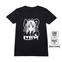 เสื้อยืดพิมพ์ลาย MANGA WAIFU MIO AKIYAMA K-ON HO KAGO TIME YOKO Hirasa MIO Tapsuci CHAN YUI HIRASAWA Ausasawa MIO Tumka  9OH7