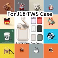 READY STOCK!  For J18 TWS Case Cool Tide Cartoon Series for J18 TWS Casing Soft Earphone Case Cover