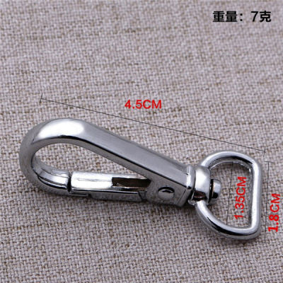 5pcs Stainless Steel Swivel Clasps Lanyard Trigger Snap Hook Lobster Claw Clasp Key Ring for Jewelry Making Findings