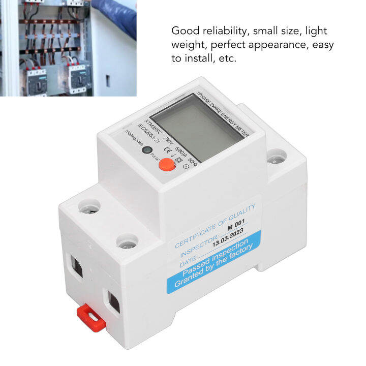 มิเตอร์วัดพลังงานไฟฟ้าจอแสดงผล-lcd-จอภาพมิเตอร์วัดแรงดันกระแสไฟฟ้า-dc230v-สำหรับบ้าน