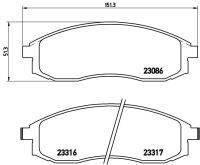 ผ้าดิสเบรคหน้า NISSAN CEFIRO A32 3.0 V6 1996-2002 NTN