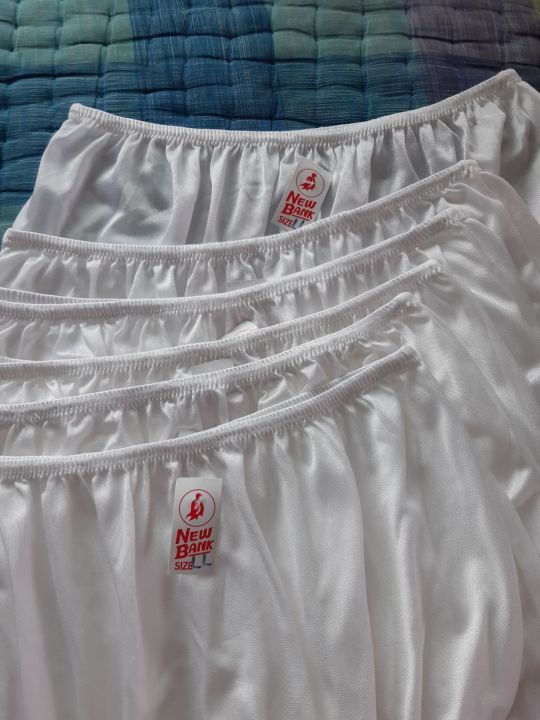 กางเกงในคนอ้วน-ตัวใหญ่-แบบเต็มตัว-สีขาว-แพ็ค6ตัว-ผ้าไนล่อน-ราคาโรงงาน-เอว-40-50-นิ้ว-ยืดหยุ่นแห้งเร็ว-white-underwear-nylon-full-briefs-big-size-ไซส์ใหญ่
