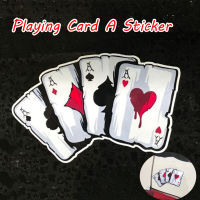 PS Store Playing Card A Reflective Personality Creative Sticker Poker Monster Hat Sticker Car Sticker