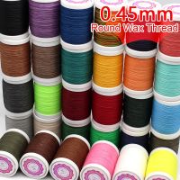 【YD】 Round 0.45mm Waxed Thread for Leatherworking Sewing and Jewelry Repairs String Polyester Cord Stitching Bookbinding