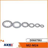 M2 M2.5 M3 M4 M5 M6 M8 M10 M12 M14 - M24 GB861.2 DIN6798J A2-70 304 Gasket Pencuci Kunci Bergerigi Bergigi Internal Baja Tahan Karat