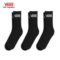 VANS CLASSIC CREW (6.5-9, 3PK) - BLACK