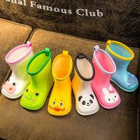 Cute Cartoon Children Rain Boots Baby Raincoat Children Soft Bottom Rain Gear Kindergarten Children Rain Boots Rain Boots