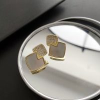 [COD] earrings white 2022 exquisite niche for girlfriend new trendy light luxury high-end