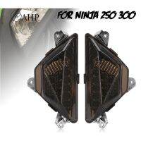 สำหรับ Kawasaki Ninja 250 300 Ninja300 Ninja250 2013 2014 2015 2016สัญญาณไฟเลี้ยวด้านหน้าโคมไฟแบบหมุนอุปกรณ์เสริมรถจักรยานยนต์