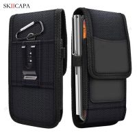 Holster Oxford Cloth Phone Pouch for iPhone 12 13 Pro Max Belt Clip Wallet Phone Case for APPLE 12 13 MINI PU Leather Waist Bag