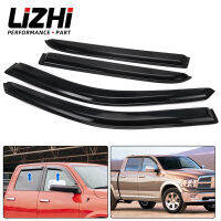 รถหน้าต่าง Visor ฝนยาม Vent สีอาทิตย์ D Eflector หน้าต่างม่านบังแดดประดับสำหรับ Dodge Ram 1500 2009 2010 2011 2012 2013 2014