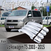 for VW T5 Volkswagen Transporter 2003~2015 Styling Stickers Decoration Chrome Door Handle Cover Refit Car Accessories