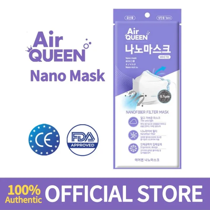 AirQueen Nano Fiber Face Mask KF94 Korean Respirator Face Mask Easy ...