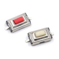 100pcs SMD red Tact Switch Push Button  3mm*6mm*2.5mm Through Hole SPST-NO Electrical Circuitry  Parts