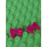 （A VOGUE）◇ Lego minifigure accessories magenta hair decoration bow ribbon 1 each authentic. jsn2