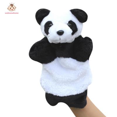 【welcomehome】Baby Doll Plush Toy Panda Hand Puppet