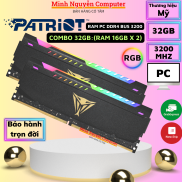 Combo Ram Viper STEEL RGB DDR4 16GB 32GB Bus 3200MHz PATRIOT Thương hiệu Mỹ