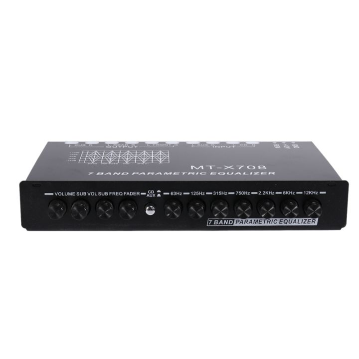 2x-7-band-car-audio-equalizer-adjustable-7-bands-eq-amplifier-graphic-equalizer-with-cd-aux-input-select-switch-black
