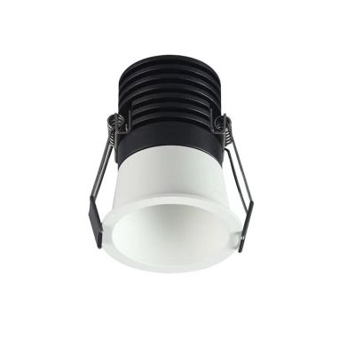 ไฟดาวน์ไลท์ COB LED สปอร์ตไลท์ป้องกันแสงสะท้อนหรี่ได้7W 9W 12W 5W 110 ~ 240V รูสปอตไลท์เพดานในร่มอลูมิเนียมหนา35มม./55/65มม.