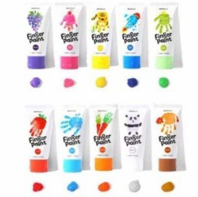 Jar Melo Finger Paint Set 6 12 ColorsJoan Miro NonToxic Finger Paint
