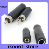 ixoo61 store RCA Male Plug to 3.5mm 6.35mm 6.5mm female 3Pole Stereo Female Jack cable connector Adapter 6.35 3.5 Audio M/F audio plug