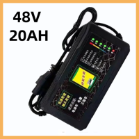 เครื่องชาร์จแบตเตอรี่48V12Ah-72v20ahชาร์จแบตเต็มตัดเองอัตโนมัติ เหมาะสำหรับชาร์จแบตเตอรี่รถไฟฟ้า