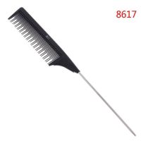 Professional Hairdressing comb Salon haircuting comb Stainless steel styling tail comb Straight hair comb Hair dye comb