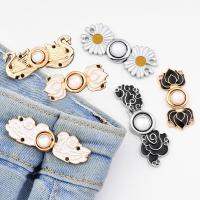 HOT 1 set Waist Adjustable Rhinestone Floral Disassembly Jeans Metal Extended Pant Waistband Expander